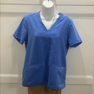 Figs Light Blue V-Neck Scrub Top😷🥰